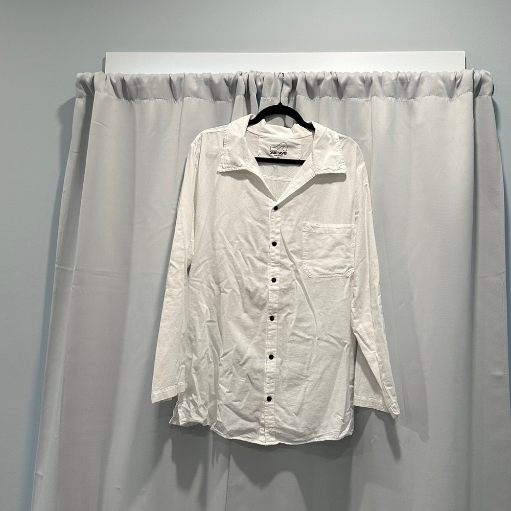 Linen button down